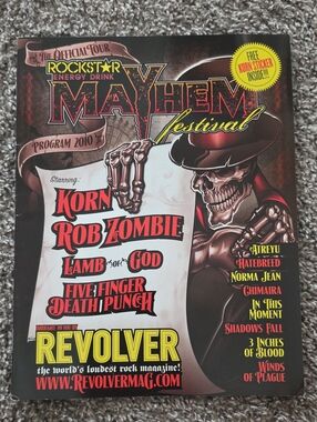 Mayhem Festival 2010 Program Magazine - Posters - (Revolver)